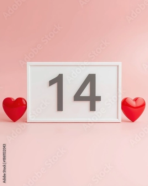 Obraz Celebrating fourteenth anniversary