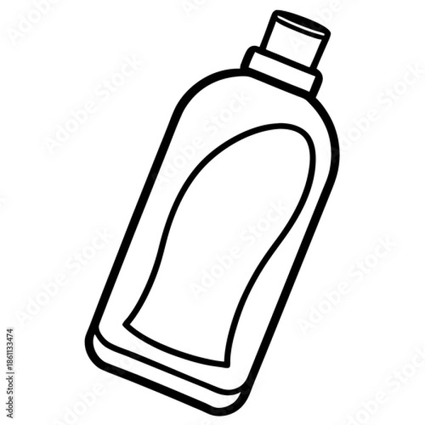 Obraz Shampoo line art vector