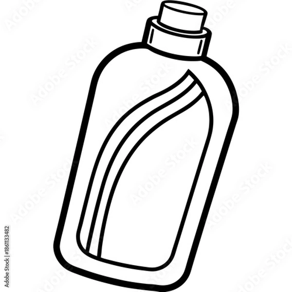 Obraz Shampoo line art vector