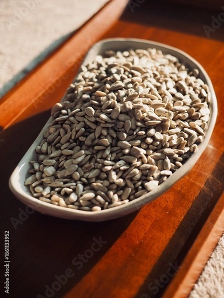 Fototapeta 유기농 해바라기씨, 음식, 요리재료