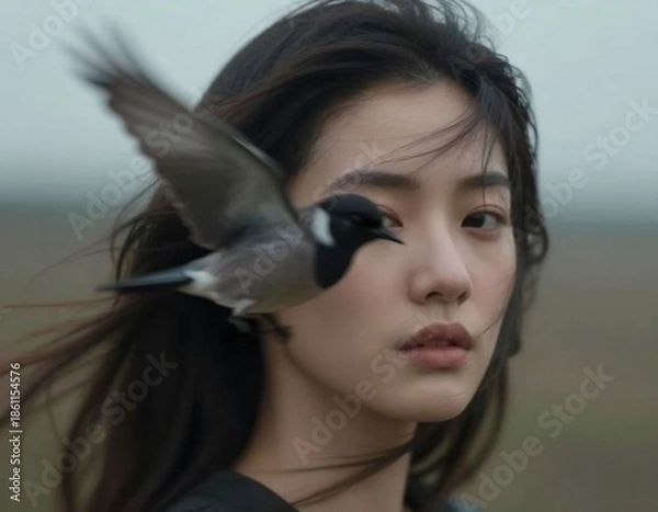 Obraz When Wings Cross the Gaze