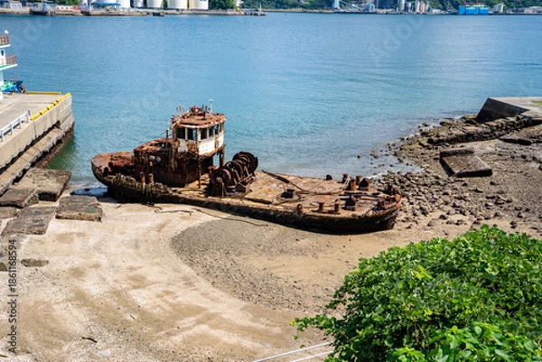Obraz 鼠島公園の銀杏丸の風景（長崎市）
