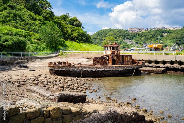 Obraz 鼠島公園の銀杏丸の風景（長崎市）