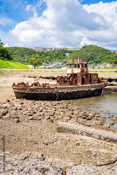 Obraz 鼠島公園の銀杏丸の風景（長崎市）
