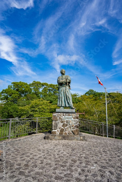 Obraz 風頭公園の坂本龍馬像（長崎市）