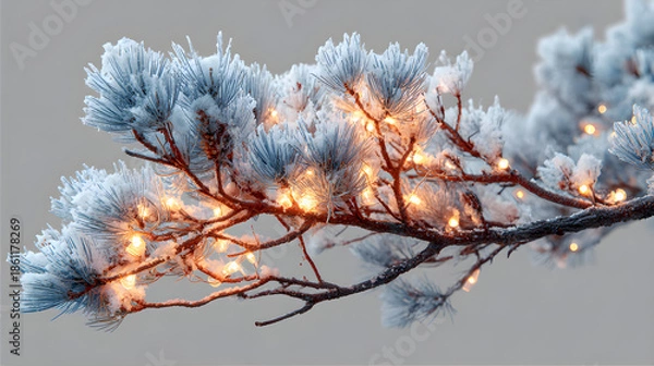 Obraz frost on branches