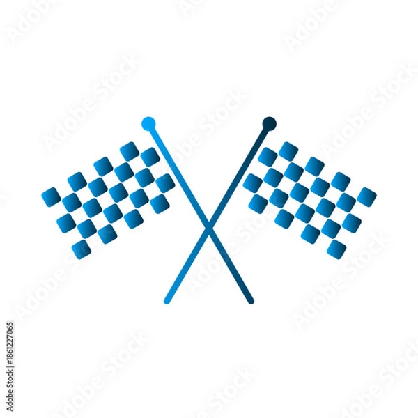 Obraz Flag sport icon design template