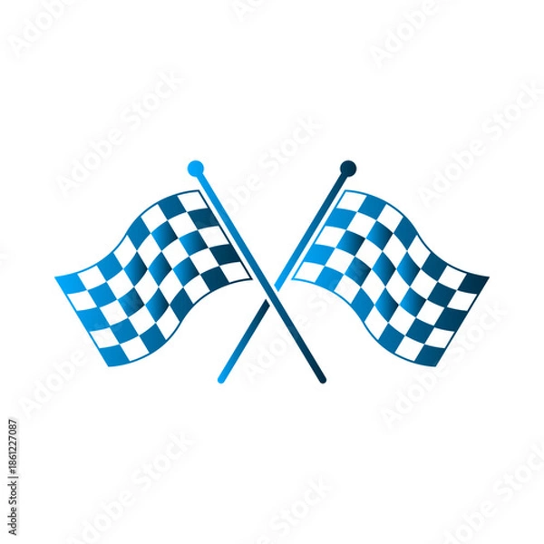 Obraz Flag sport icon design template