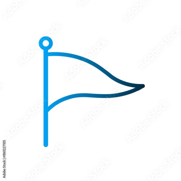 Obraz Flag sport icon design template
