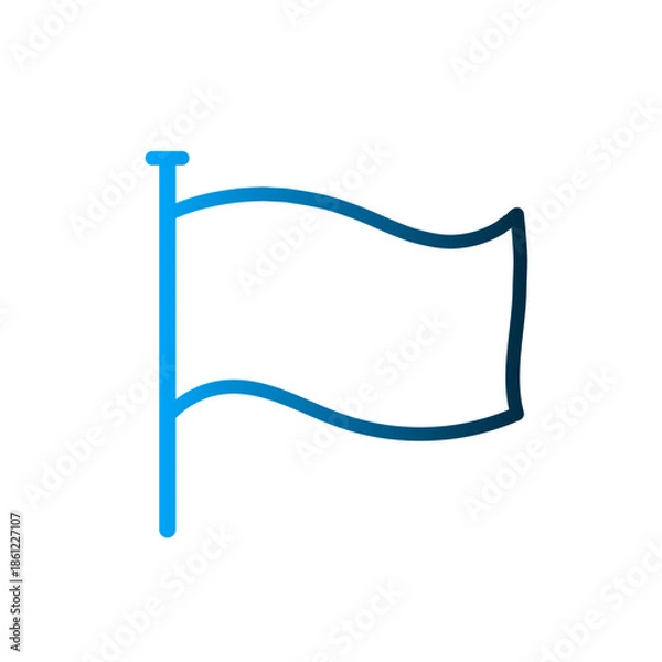 Obraz Flag sport icon design template