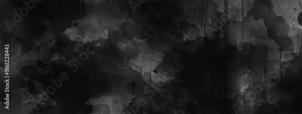 Obraz Abstract Watercolor Ink Texture with Cloudy Patterns and Soft Diffusion