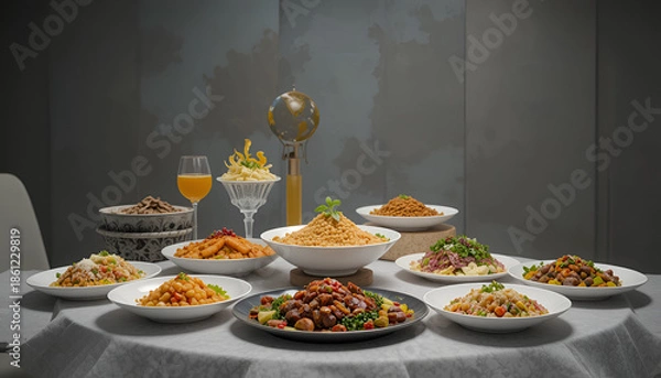 Obraz table setting for christmas