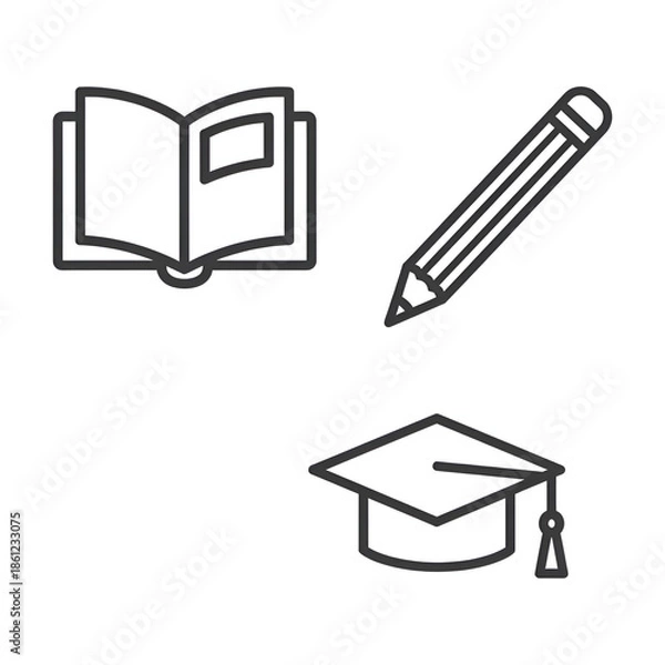 Obraz Educational icons