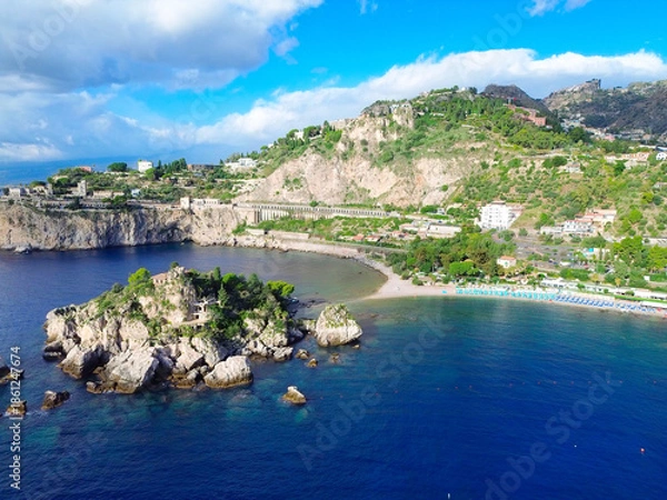Obraz Taormina beach, Sicily Italy