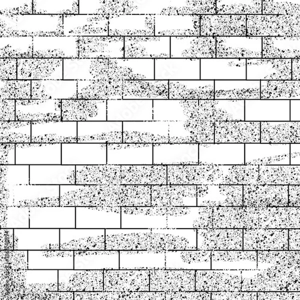 Obraz wall grunge effect texture background