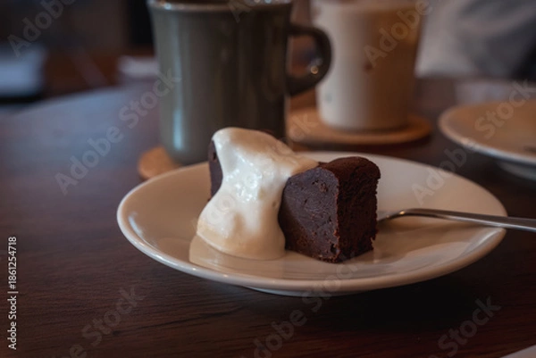 Obraz カフェのガトーショコラ