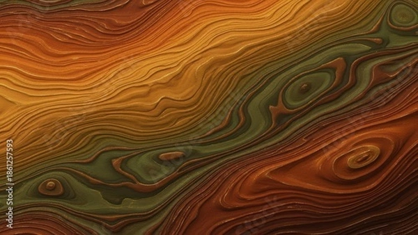 Obraz Swirling patterns of warm and cool earthen tones