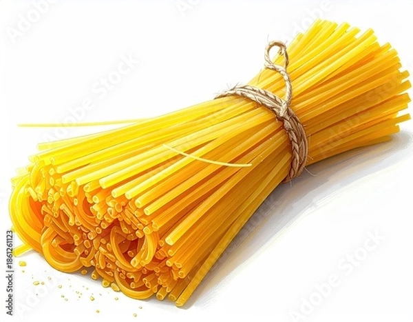 Obraz Spaghetti bundle tied with string