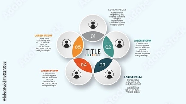 Obraz Essential Elements Infographic Data Visualiser Graph