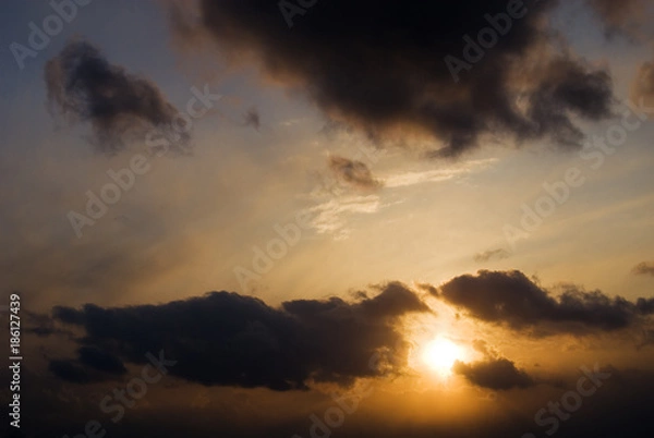 Fototapeta 夕焼け　夕日　素材