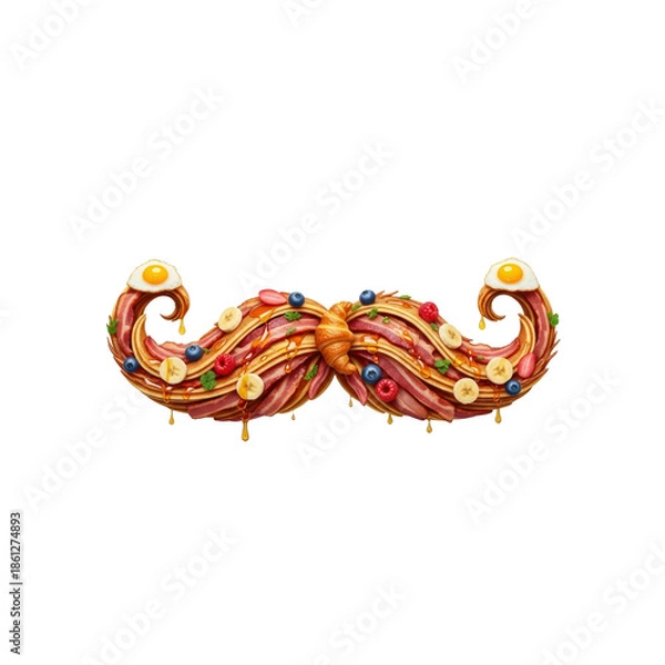 Fototapeta Breakfast Mustache