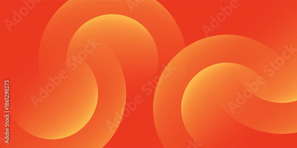 Obraz Abstract orange background with circles