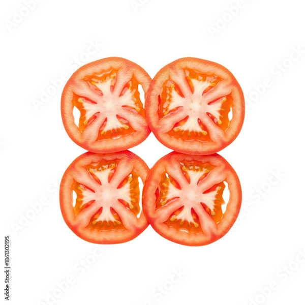 Obraz Tomato slices arrangement