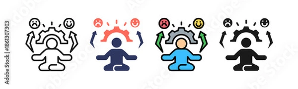 Obraz Emotional Control multiple icon