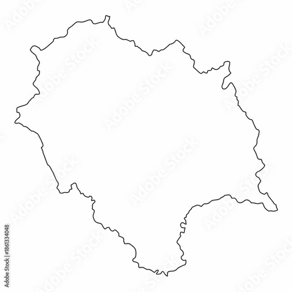 Obraz Himachal Pradesh outline map