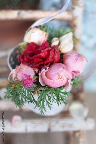 Obraz wedding bouquet on the table