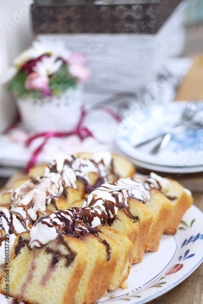 Obraz cake with chocolate