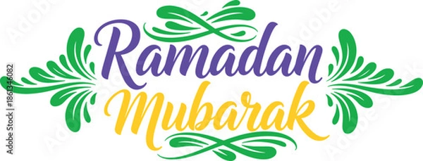 Obraz Elegant Ramadan Calligraphy Vector Lettering