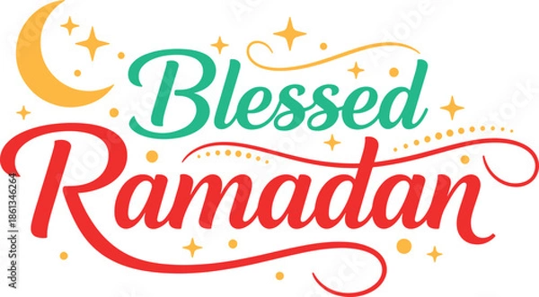 Obraz Elegant Ramadan Calligraphy Vector Lettering