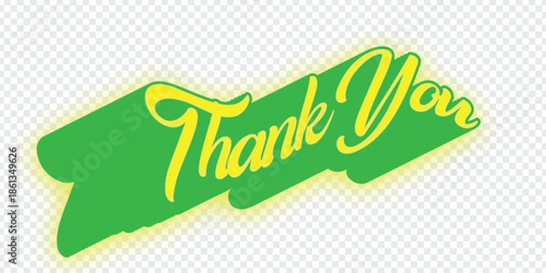 Obraz Grateful message banner