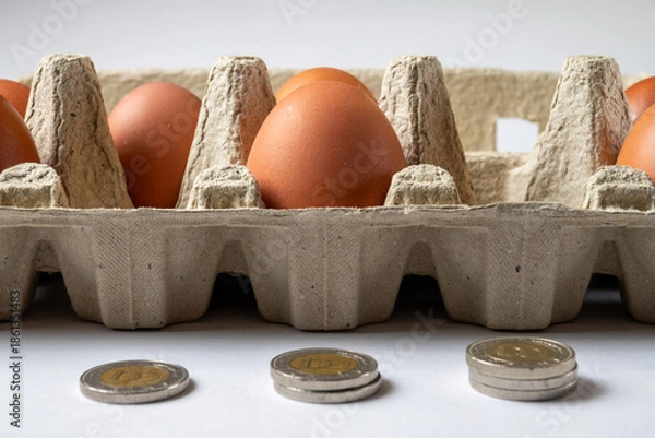 Obraz Egg Prices Increasing With Inflation