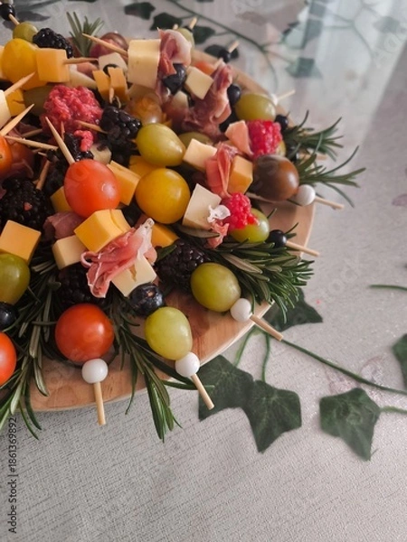 Fototapeta christmas decoration on the table