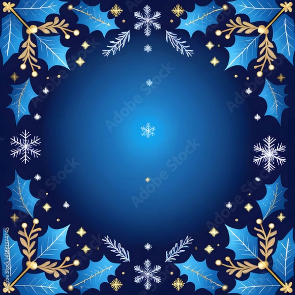 Fototapeta Blue holiday design background vector