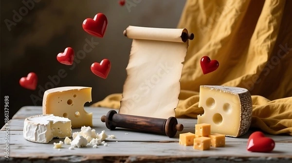 Obraz  dairy lovers, cheese lovers