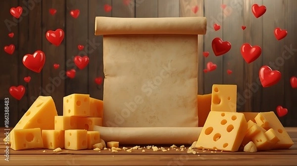 Obraz  dairy lovers, cheese lovers