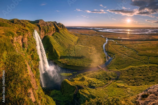 Fototapeta after Seljalandsfoss 