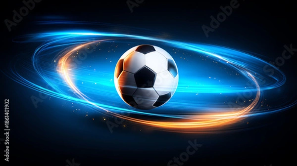 Obraz soccer illustration, AI generated