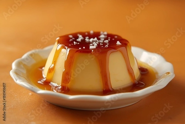 Obraz Creamy Caramel Pudding