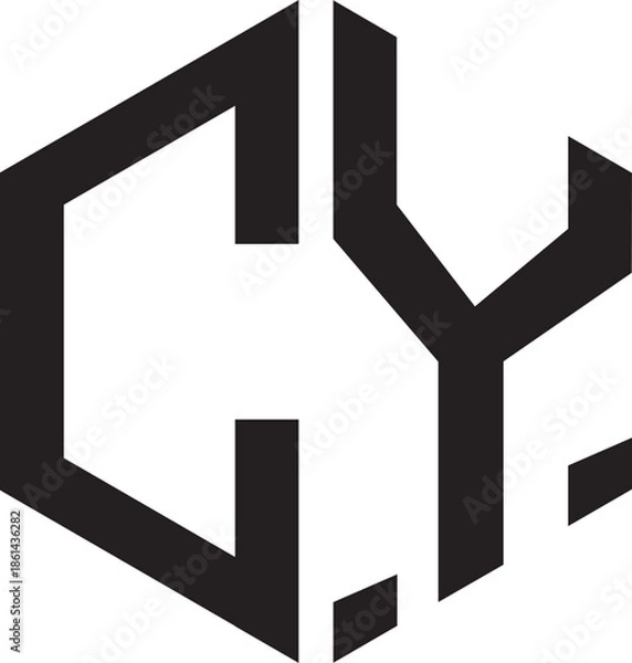Fototapeta CY Polygon logo.eps