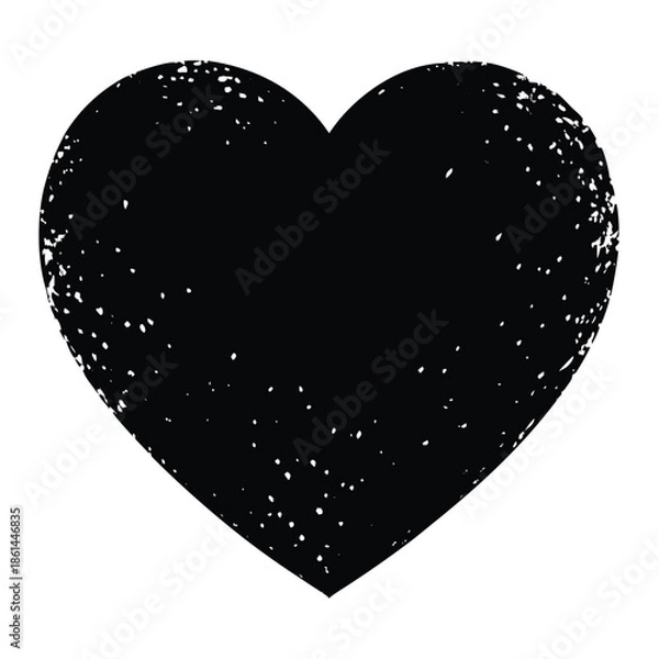 Obraz heart canvas vector on white background