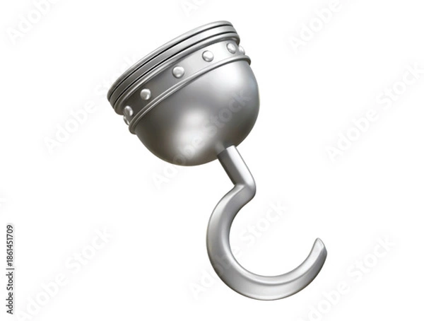 Obraz Pirate hook icon 3d render illustration 