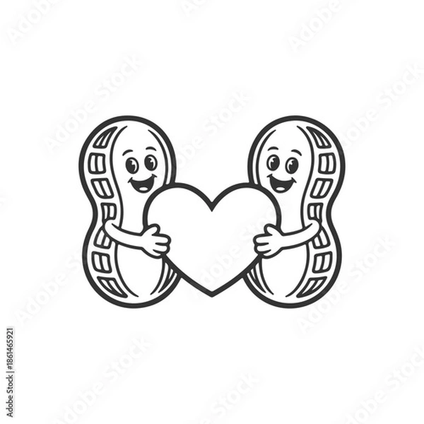 Obraz Cute Peanuts Cartoon