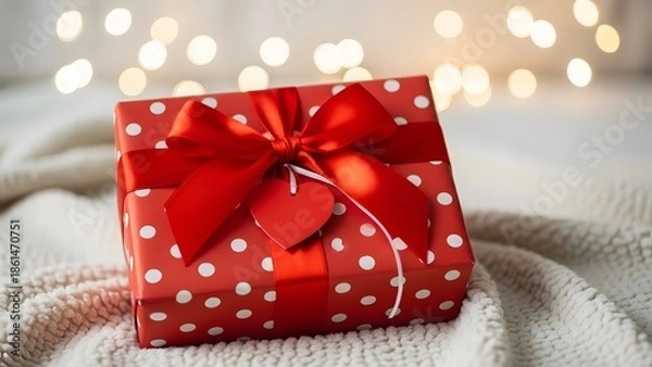 Fototapeta red gift box