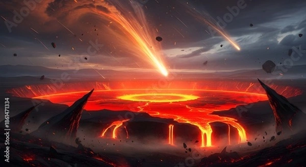 Obraz sunset in the desert