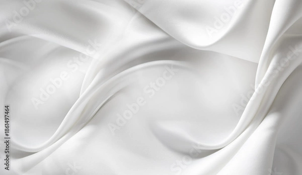 Obraz White silk fabric