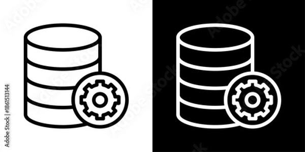 Obraz Data processing icon representing data transformation, computation, analytics workflows, system operations, and digital automation.